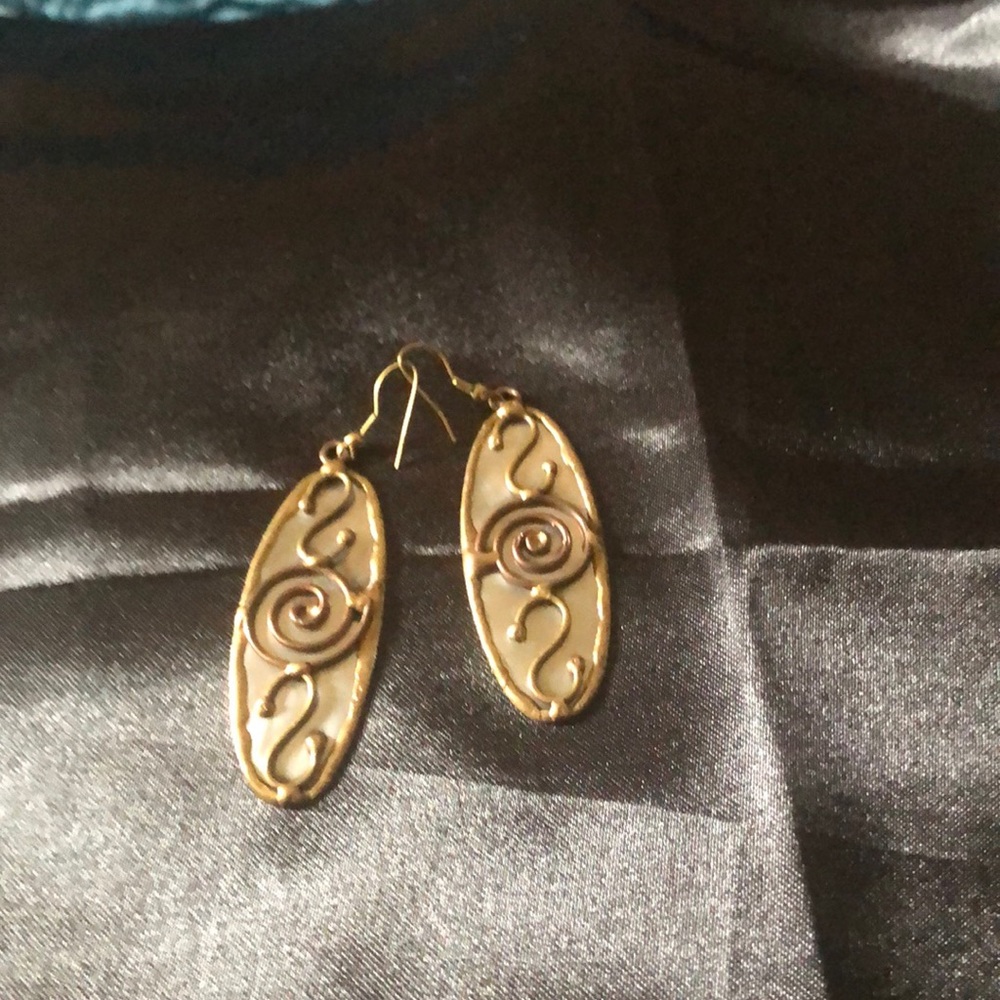 Vintage Earrings long drop Art Deco